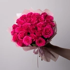 Розы фулл монти розовые миниатюра 1