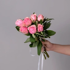 Букет из роз розовый