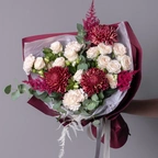 Букет Бархатная осень M белый миниатюра 1