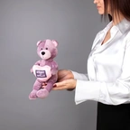 Игрушка мишка Бамби розовый миниатюра 2