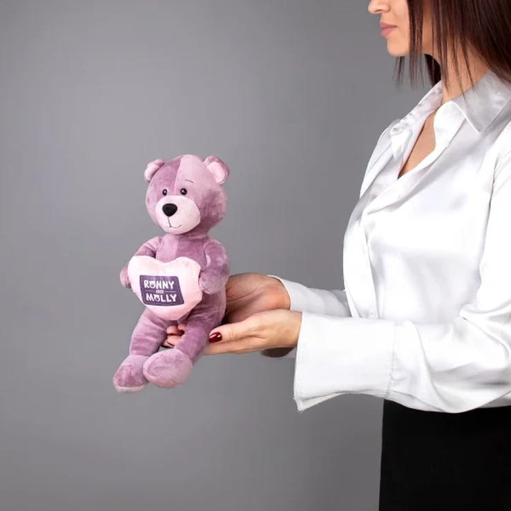 Игрушка мишка Бамби розовый фото 2