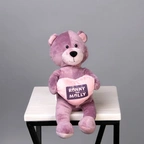 Игрушка мишка Бамби розовый миниатюра 3