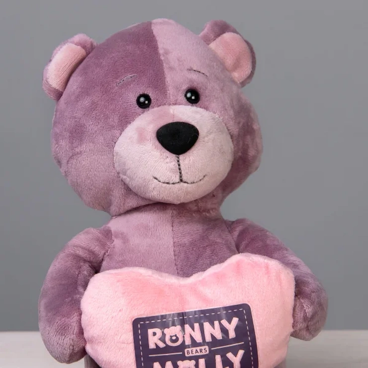 Игрушка мишка Бамби розовый фото 4