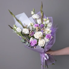 Букет Сиреневые грёзы L белый